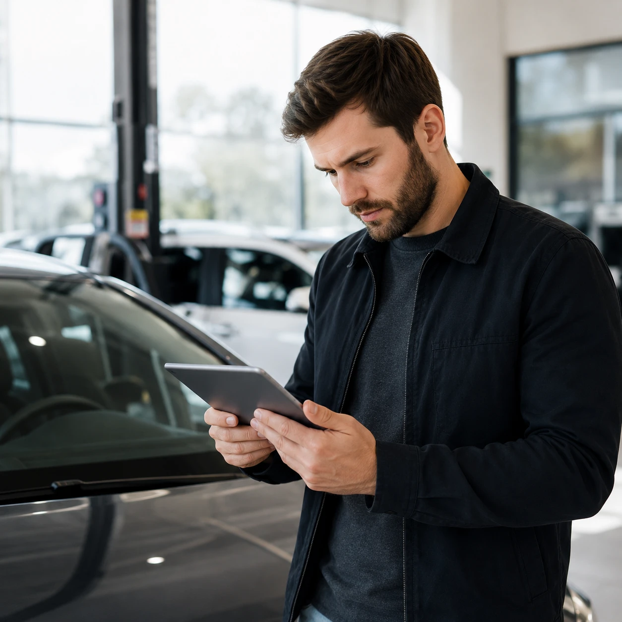 Detailed VIN check report with recall alerts and odometer verification