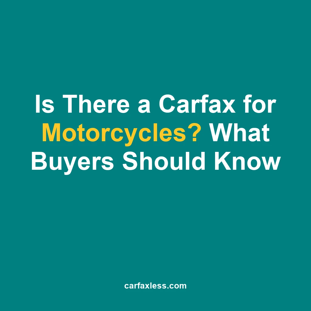 Yes, Carfax works for motorcycles — but reports are thinner. Learn why, what data you'll get, what's missing, and how to properly check a motorcycle's full history.